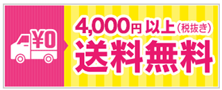 4000円以上送料無料